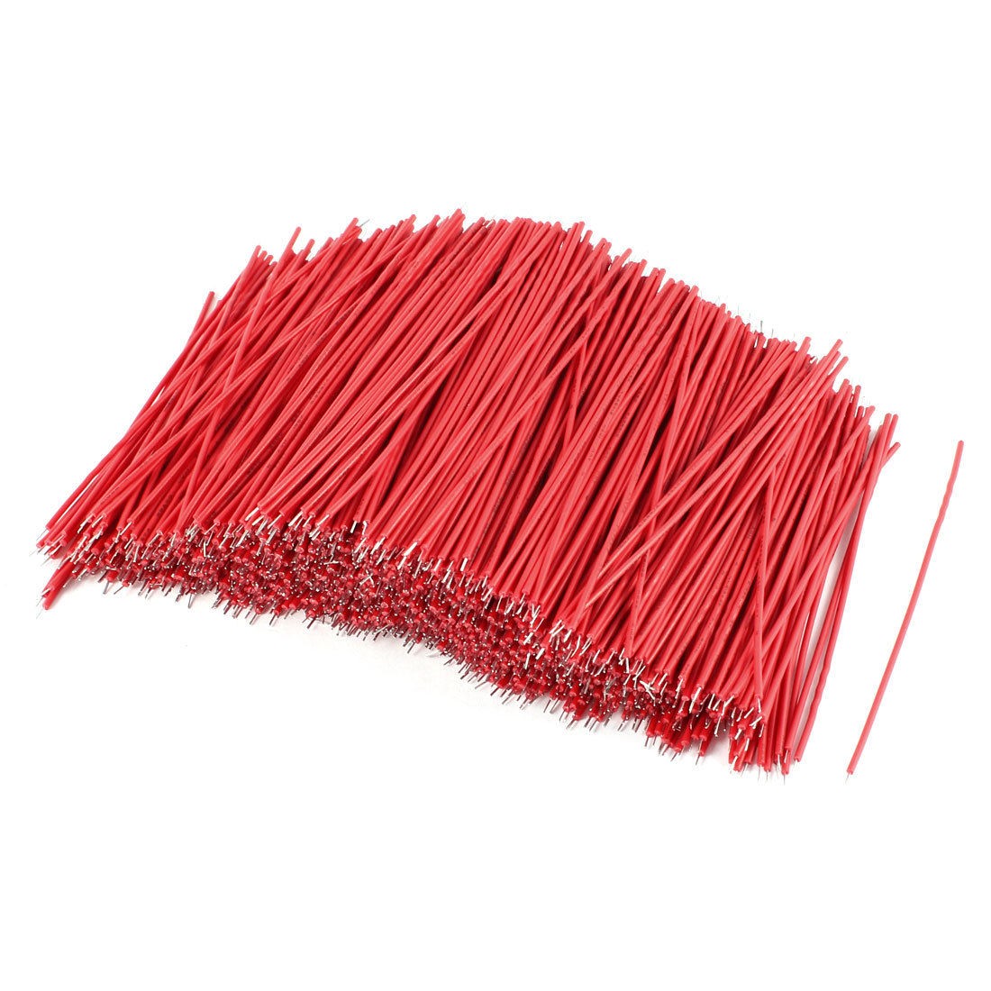 1000 Pcs Red PVC Tin Plated Copper 0.3x100mm 26AWG Wire Brushless Motor Cable