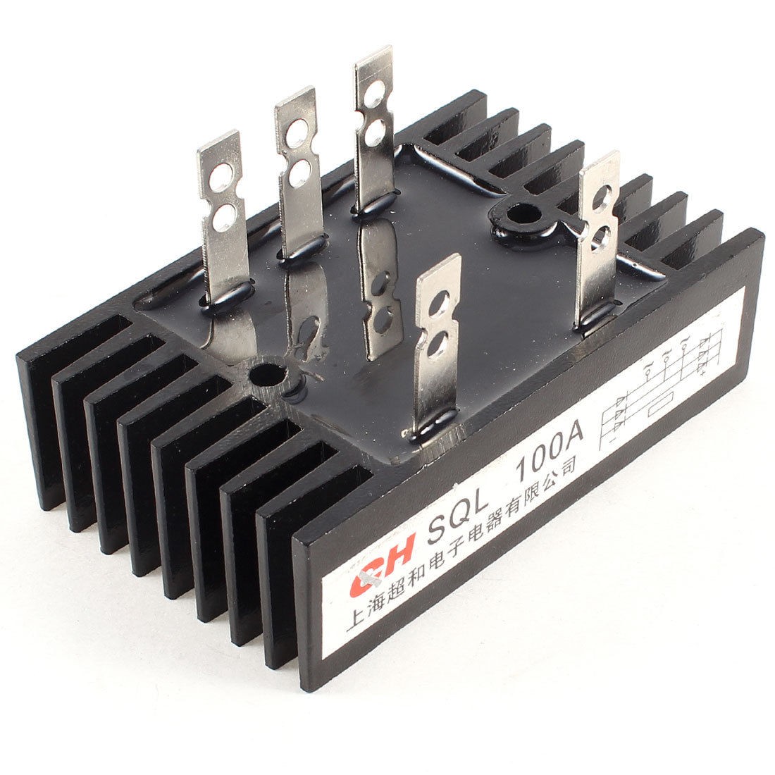 SQL Type 3 Phase Diode Heatsink Bridge Rectifier 100A 1600V