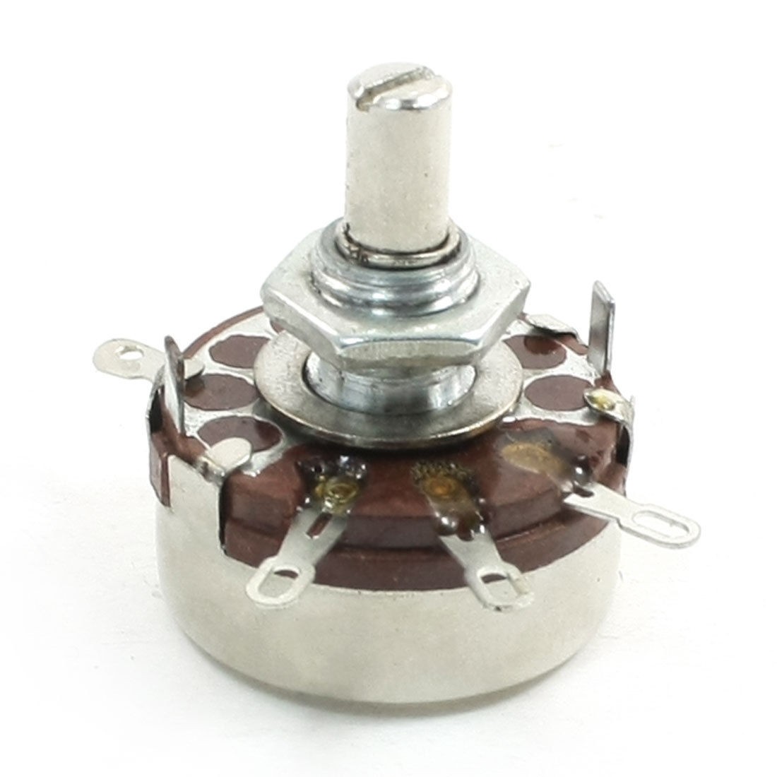 6mm Shaft 4 Pin Rotary Taper Adjustment Carbon Potentiometer 4.7K ohm 2W