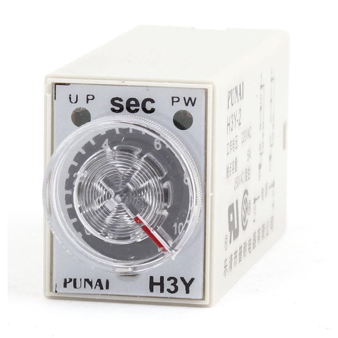 Adjustable Delay Time DPDT 8Pin 0-10s H3Y-2 Relay Timer AC220V
