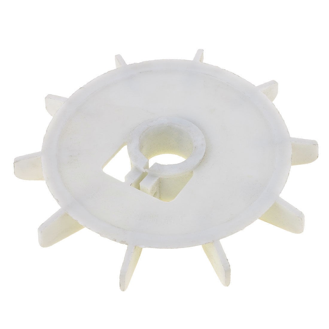 Replacement White Plastic Inner Dia 3cm 10 Impeller Motor Fan Blade