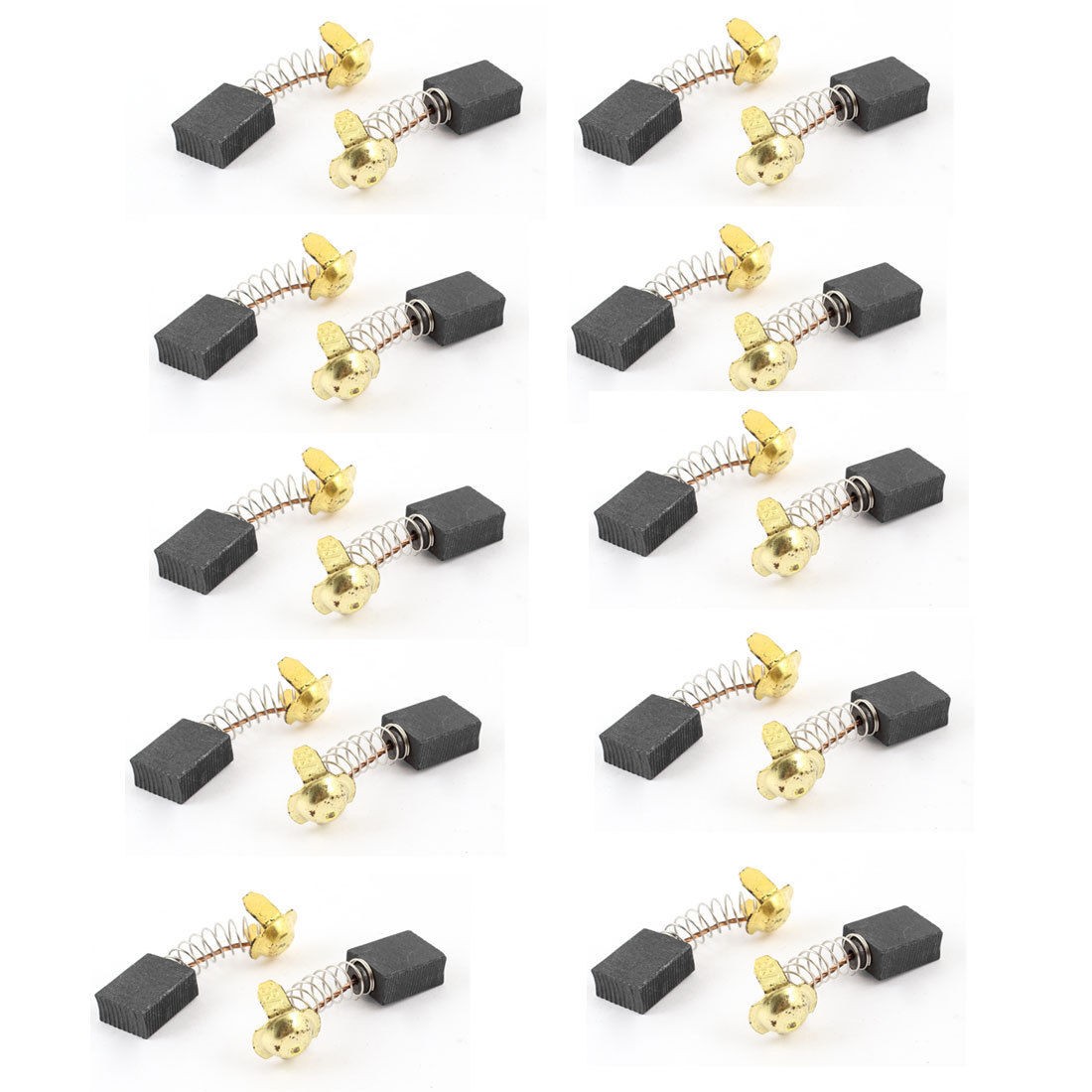 10 Pairs Replacement 5/8" x 1/2" x 9/32" Electric Motor Carbon Brushes