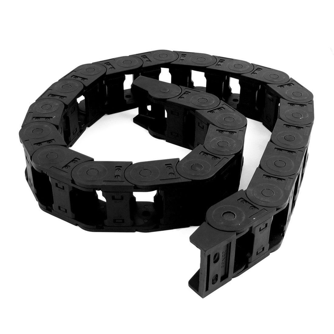 25mm x 38mm Flexible Semi Enclosed Towline Drag Chain Carrier 109cm