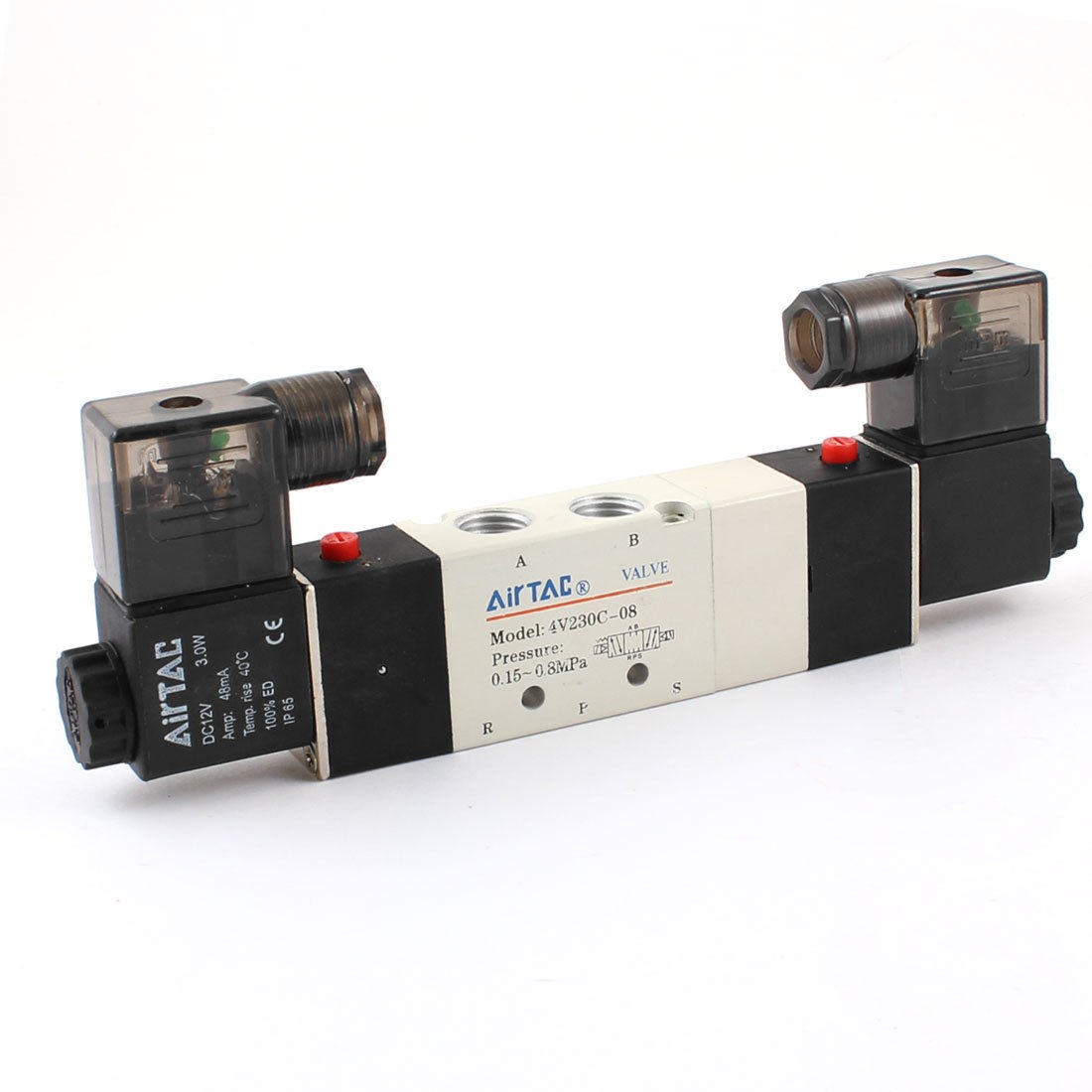 Air Control Two Head Three Position DC12V 48mA 3 0W Close Type Solenoid Valve
