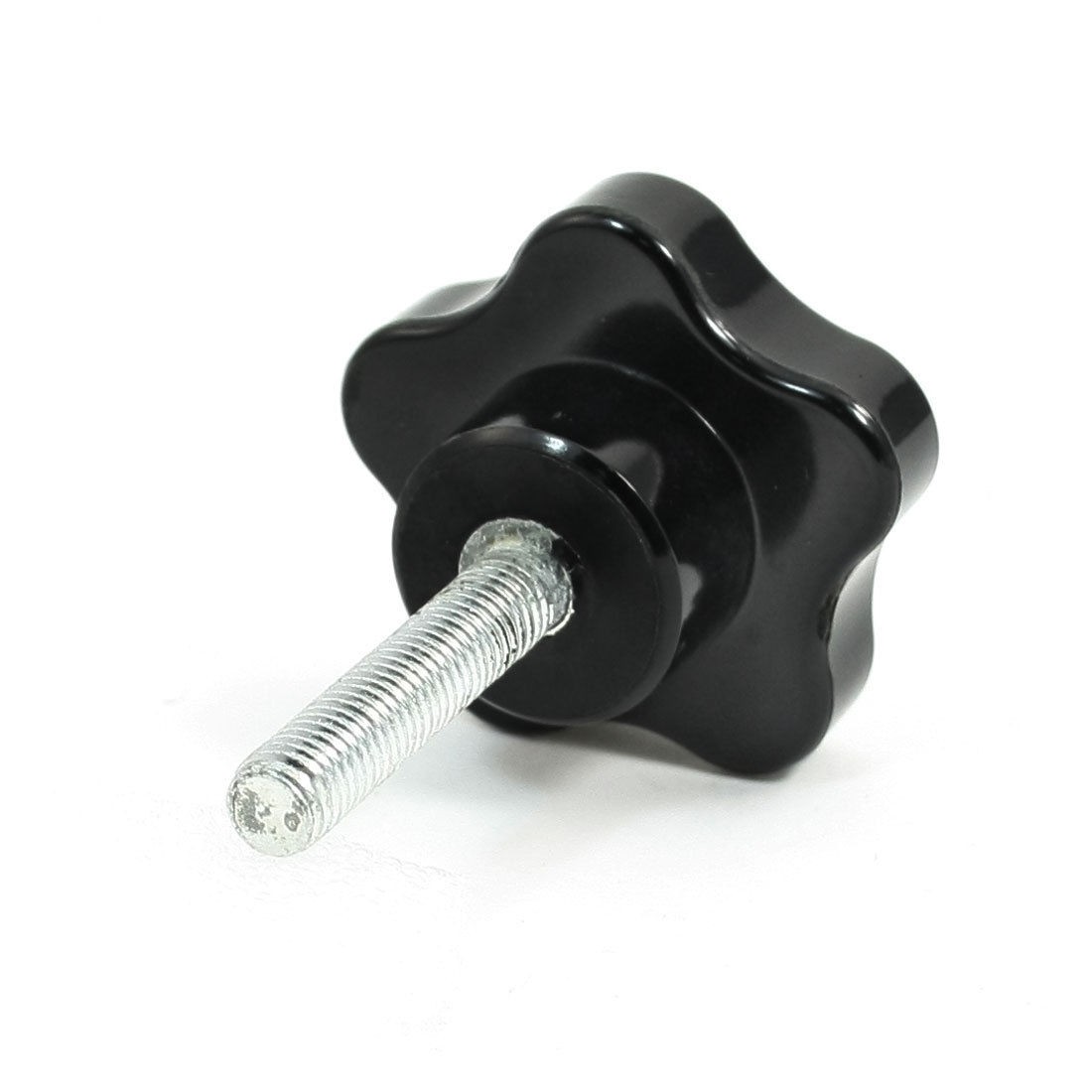 50mm x 40mm x 8mm Thread Plastic Five Pointed Star Clamping Knob Grip