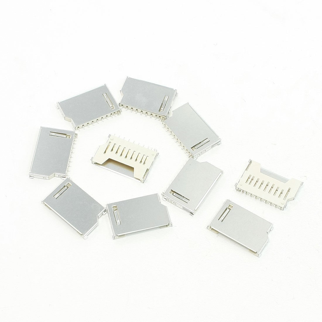 10 Pcs SD Card Sockets Connectors Replacements 16 x 26 x 2.5mm