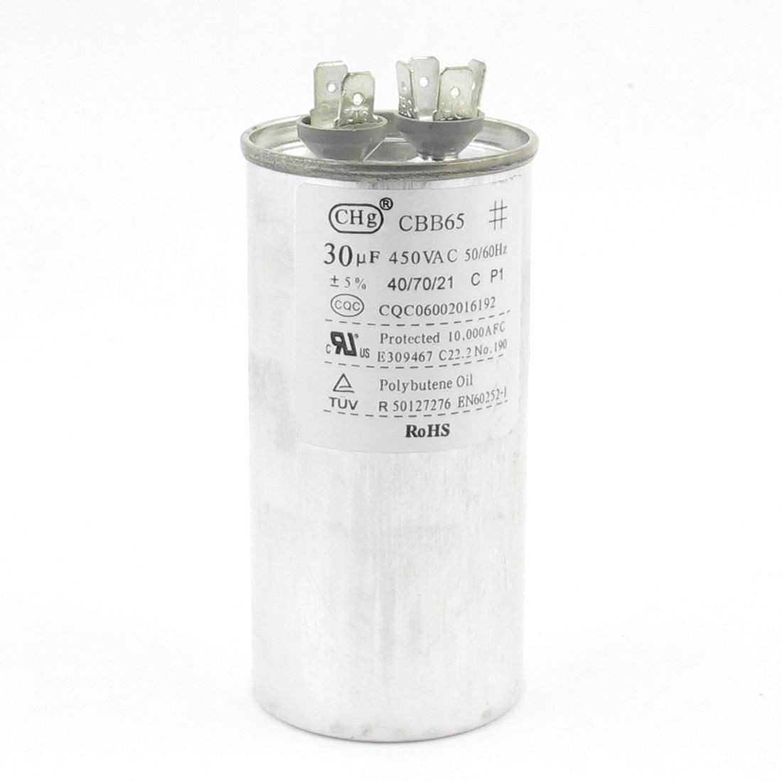 CBB65 Polypropylene Film Motor Running Capacitor 30uF AC 450V