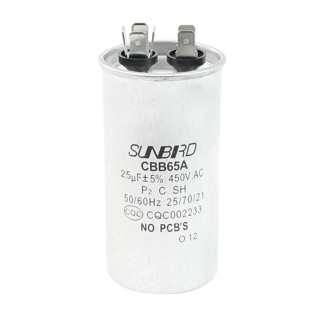 CBB65A AC 450V 25uF Non Polar Air Conditioner Motor Capacitor