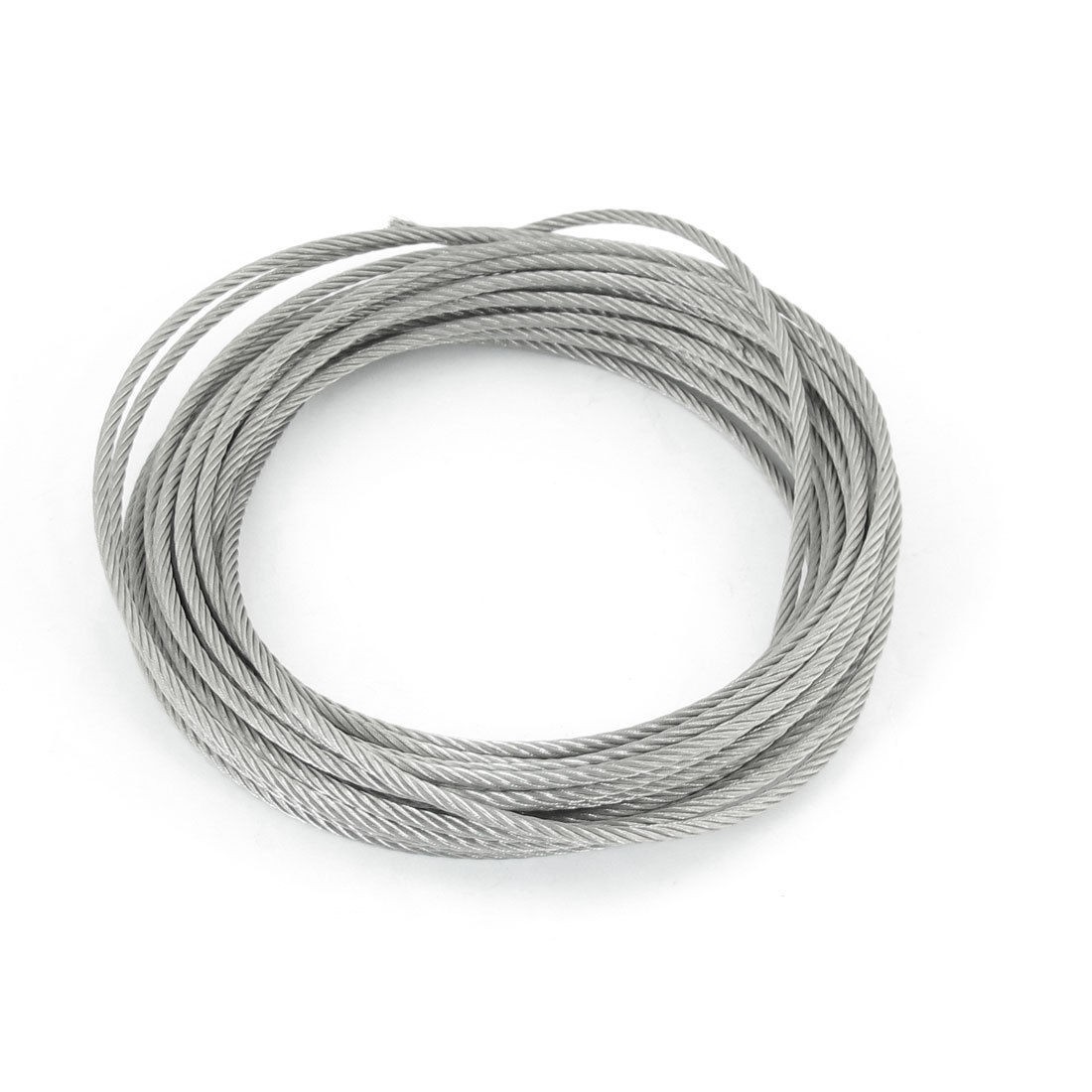 4mm Dia 12M Long 7x19 Flexible Stainless Steel Wire Cable for Grinder