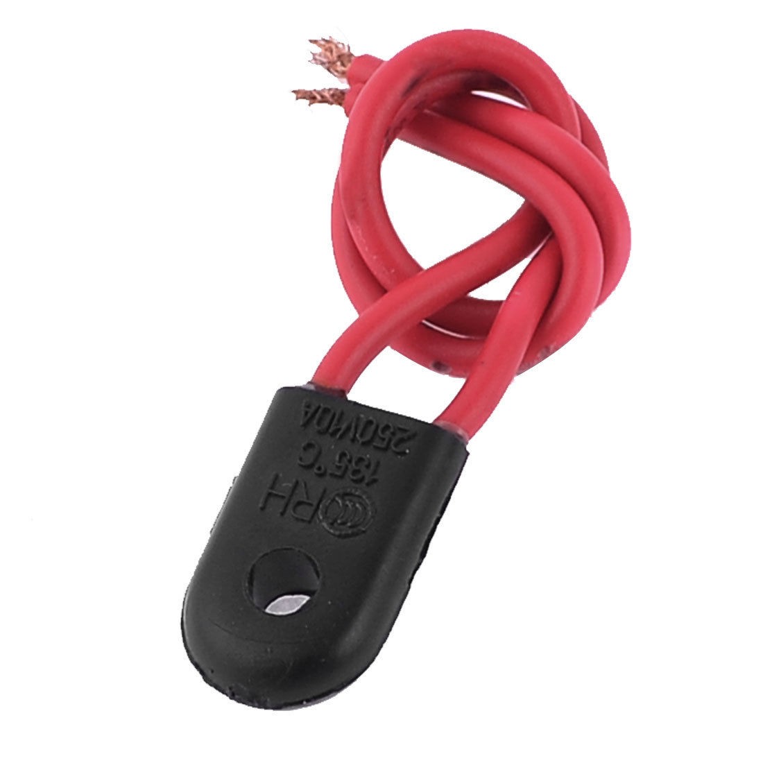 250V 10A Black Plastic Sensor Head 135C Thermal Fuse for Space Heater