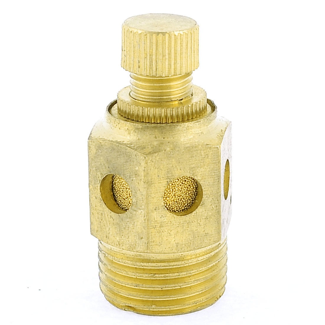 Adjustable 20 5mm Thread SC Sintered Exhaust Muffler Silencer Throttle Valve