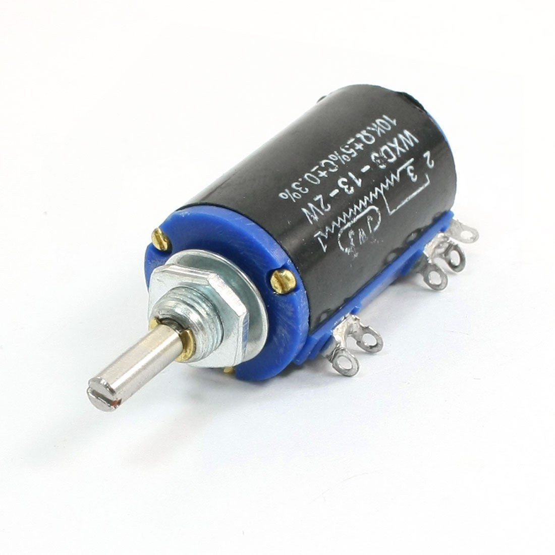 WXD3-13 10K ohm 2W 4mm Shaft Multiturn Rotary Wire Wound Potentiometer
