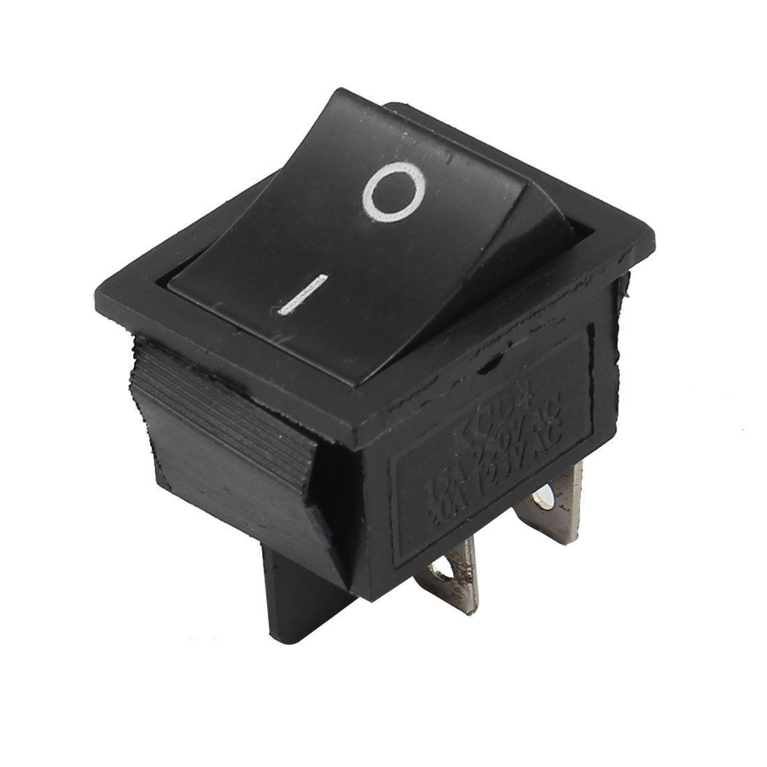 Black DPST On-Off 2 Position Boat Rocker Switch AC 125V/20A 250V/15A