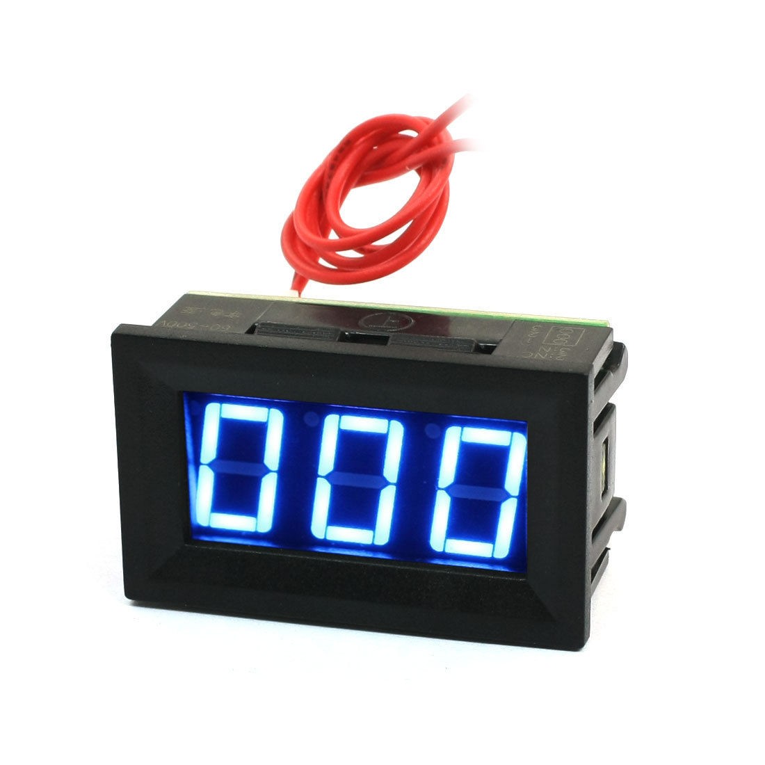 AC60-500V 2 Line 3 Digits Blue LED Digital Voltmeter w Fine Adjustable