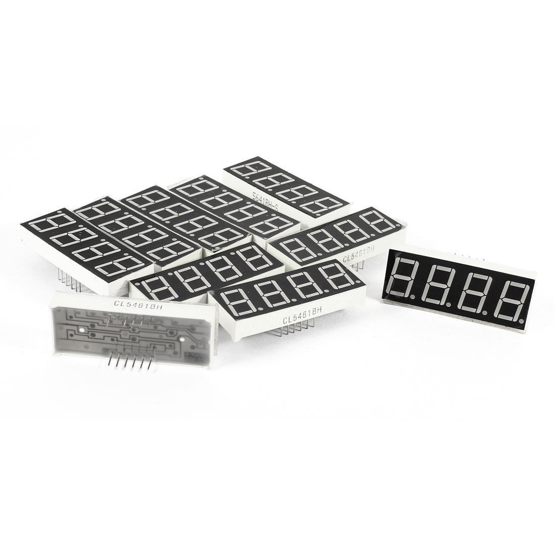 10 Pcs 50mm x 19mm Common Anode 4 Bits 0.56" Red LED Display Digital Tube