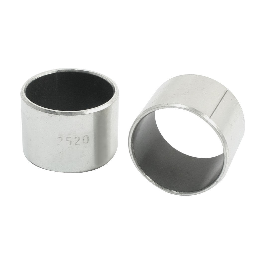 2 Pcs Plain Oilless Bearing Sleeves Composite Bushing 25mm x28mm x20mm