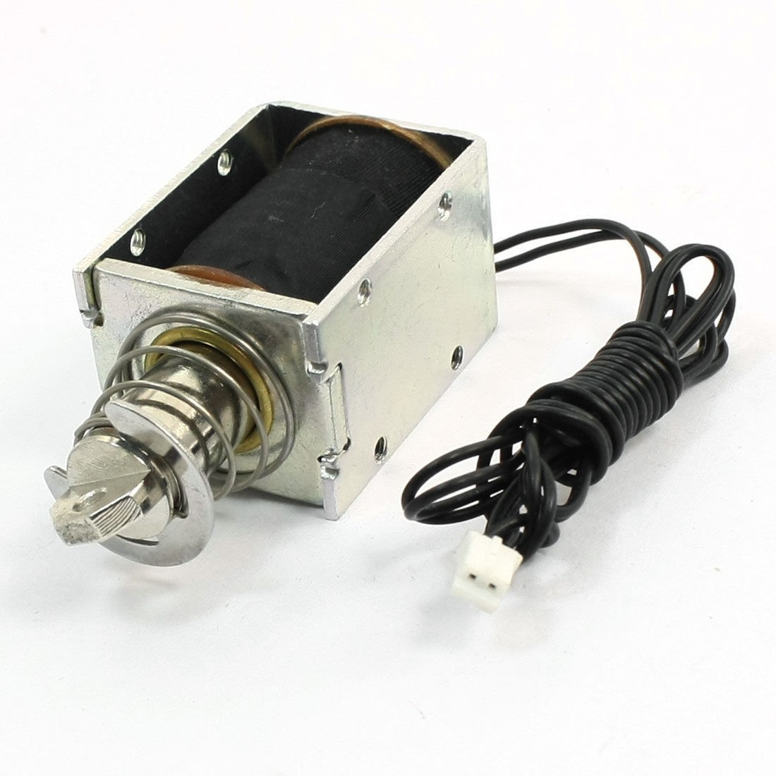 DC 24V Pull Type Open Frame Solenoid Electromagnet Holding Force 1mm 2900g