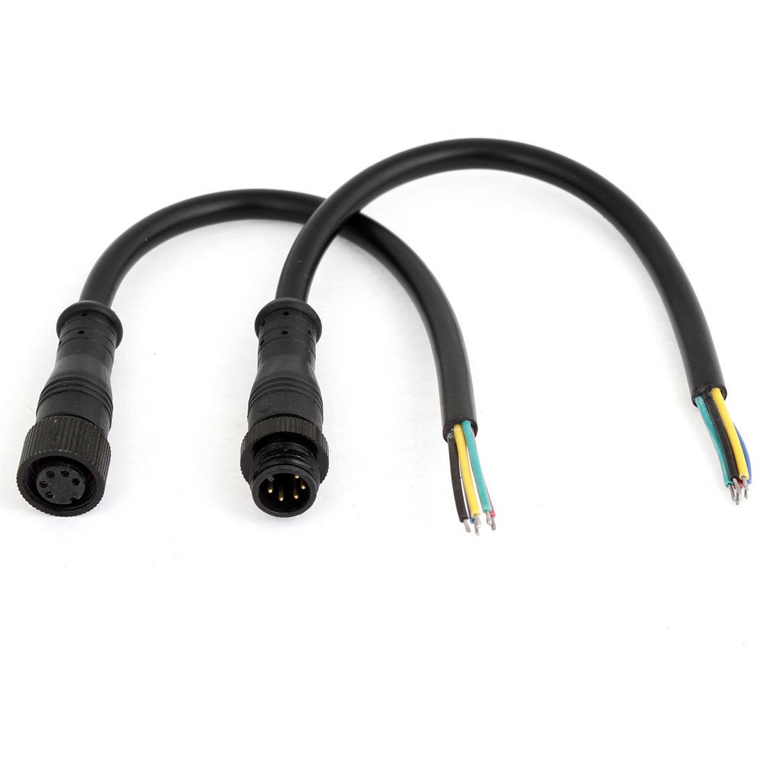 43cm LED Light Strips 5 Pin Male to Female Waterproof Connector Cable