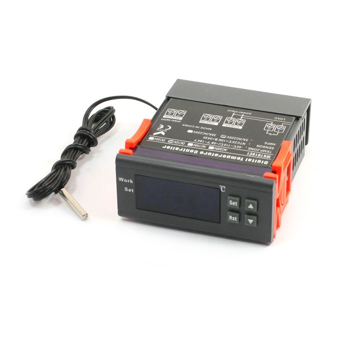 DC12V -50C to +110C Temperature Controller WK7016C1 w Thermocouple