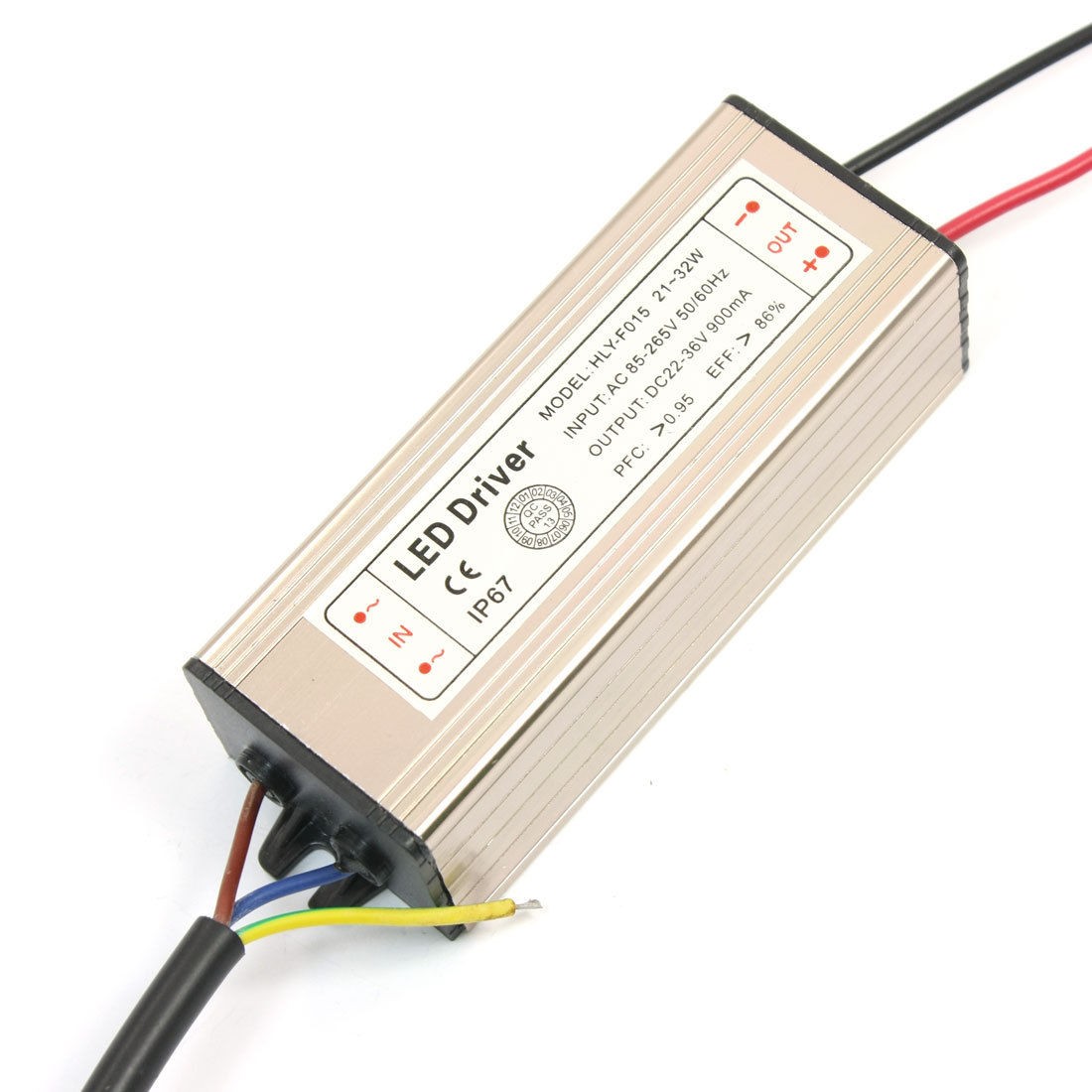 Waterproof 21-32W LED Power Supply Adapter Converter Driver 22-36VDC 900mA