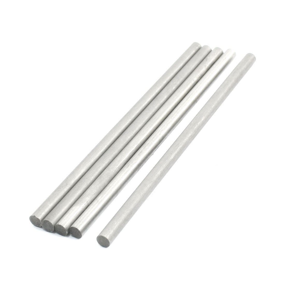 Electric Parts 100mm Long 4mm Dia Metal Round Bar 5pcs