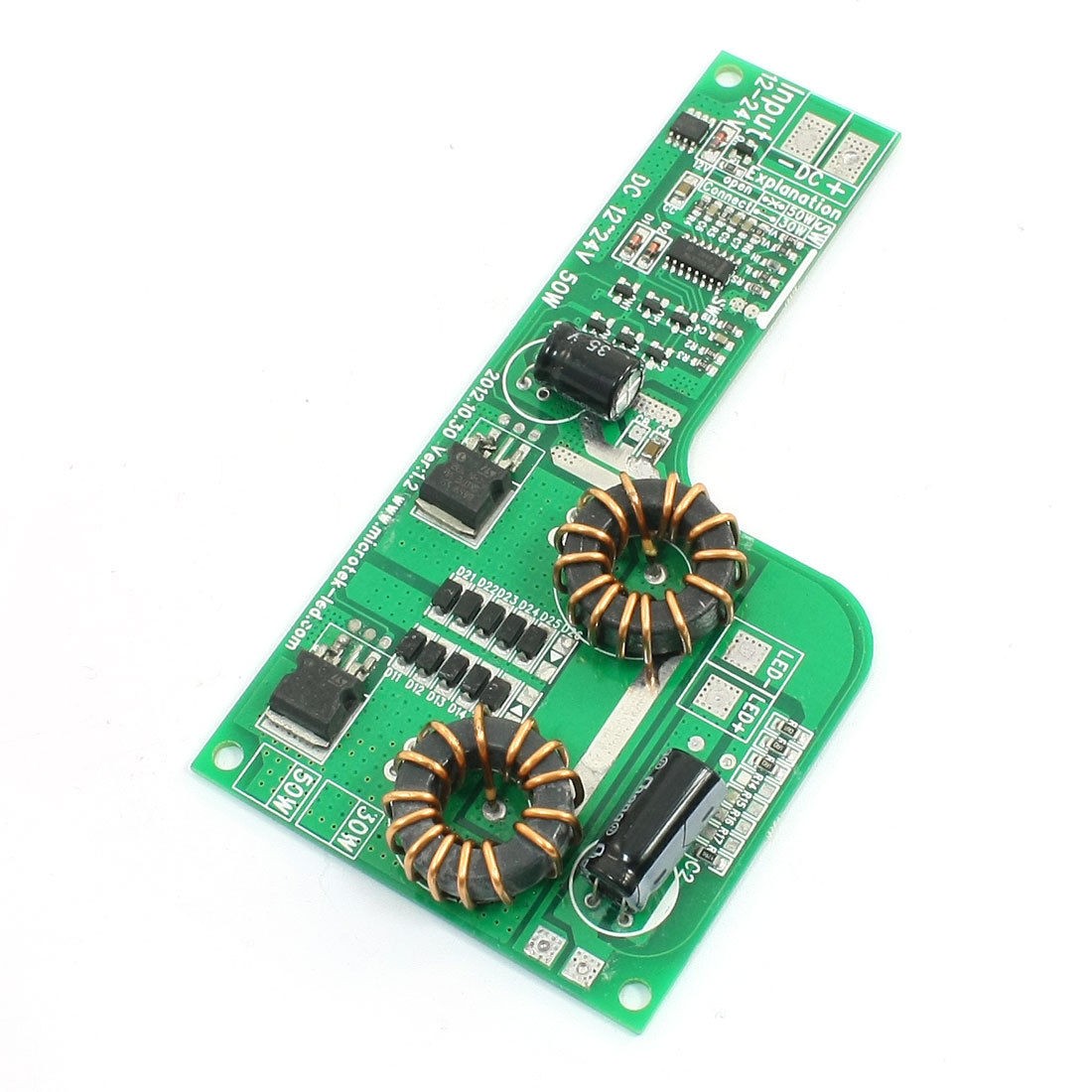 DC 10-24V to 30-36V 10x(3-5)W 900mA LED Power Supply Driver Adapter