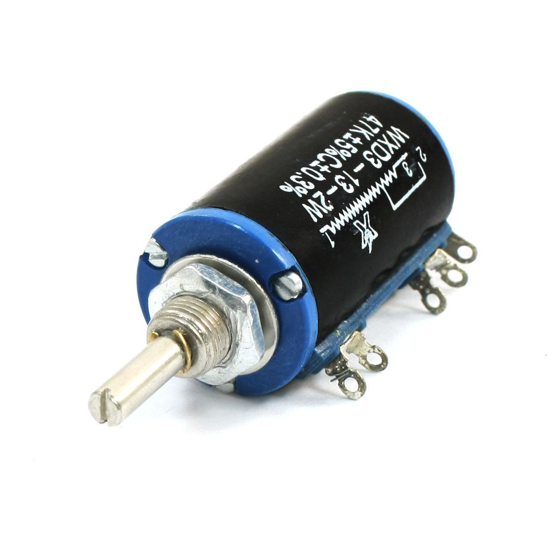 47K ohm 2W 5 Solder Multi Turn Wire Wound Rotary Potentiometer WXD3-13