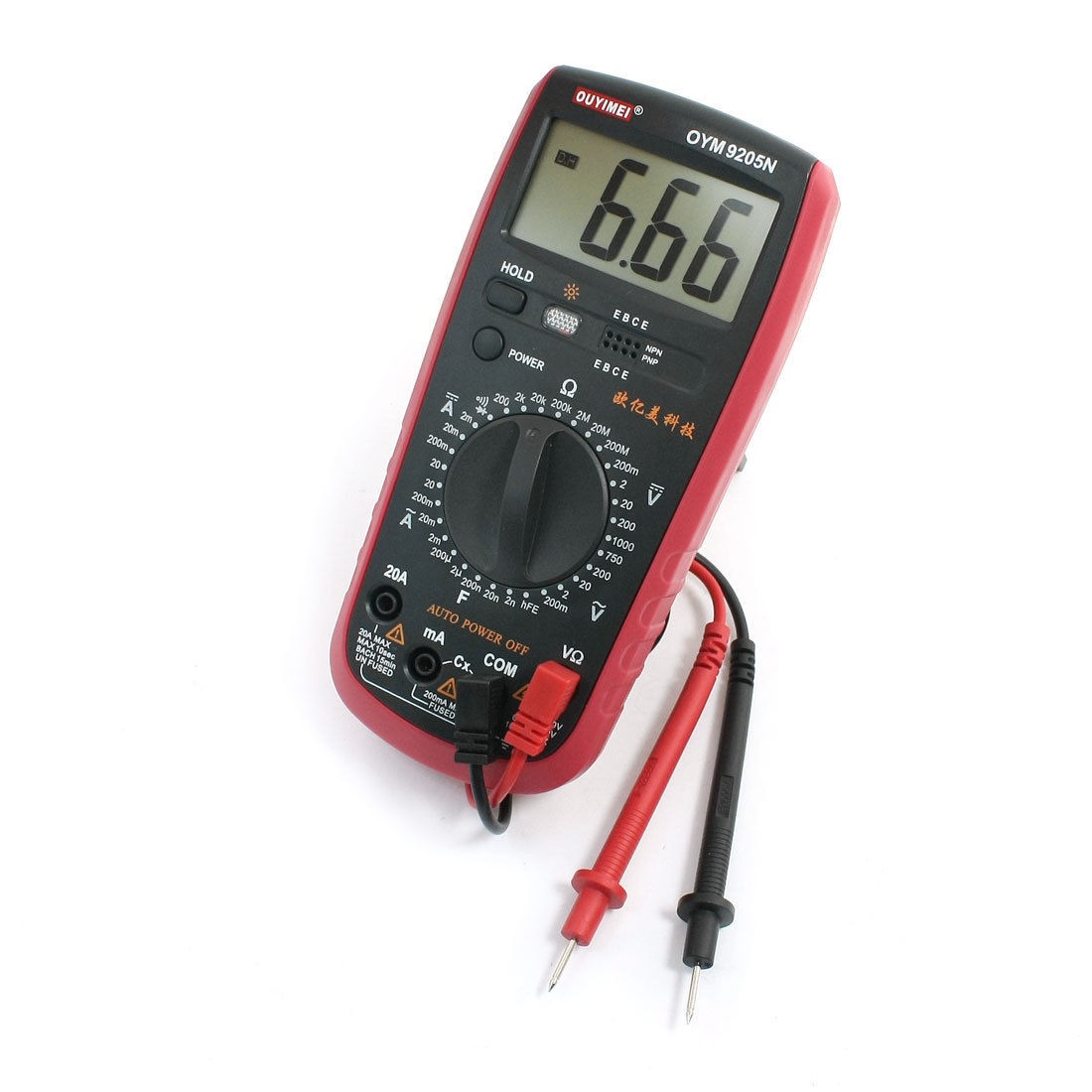 200ohm-2000Moh<wbr/>m Resistance AC DC Volt Ohm Meter Analog Multimeter OYM9205N