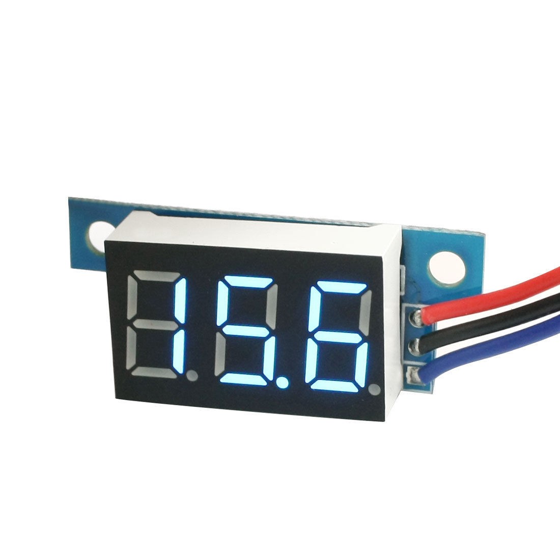 Car Blue LED Display Panel Meter 3 Wires Digital Voltmeter DC 0-100V
