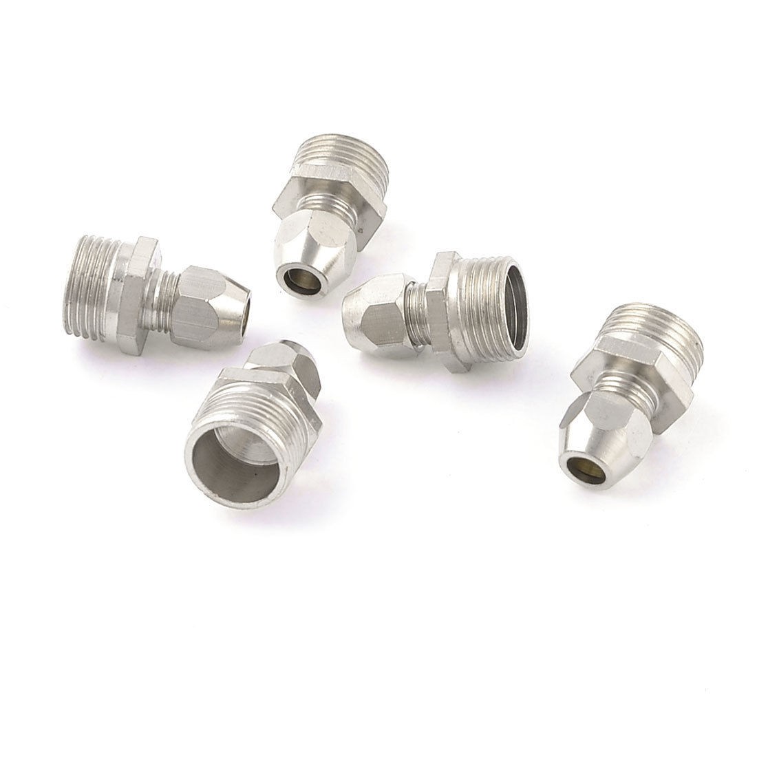 3 8" PT Male Threaded to 6mm Tube Adapter Hose Quick Joint Connector 5 Pieces