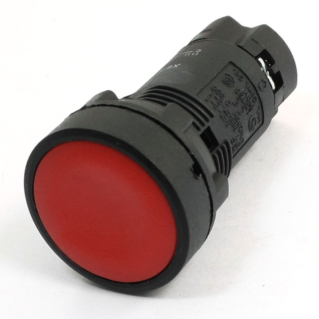 Power Control NO NC Momentary Red Round Push Button Switch AC 250V 3A