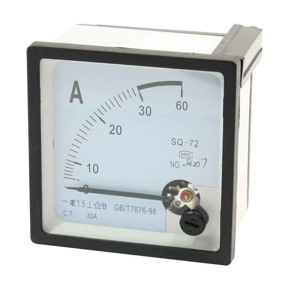 Class 1.5 Accuracy AC 0-30A Dial Analog Panel Ammeter Gauge SQ-72