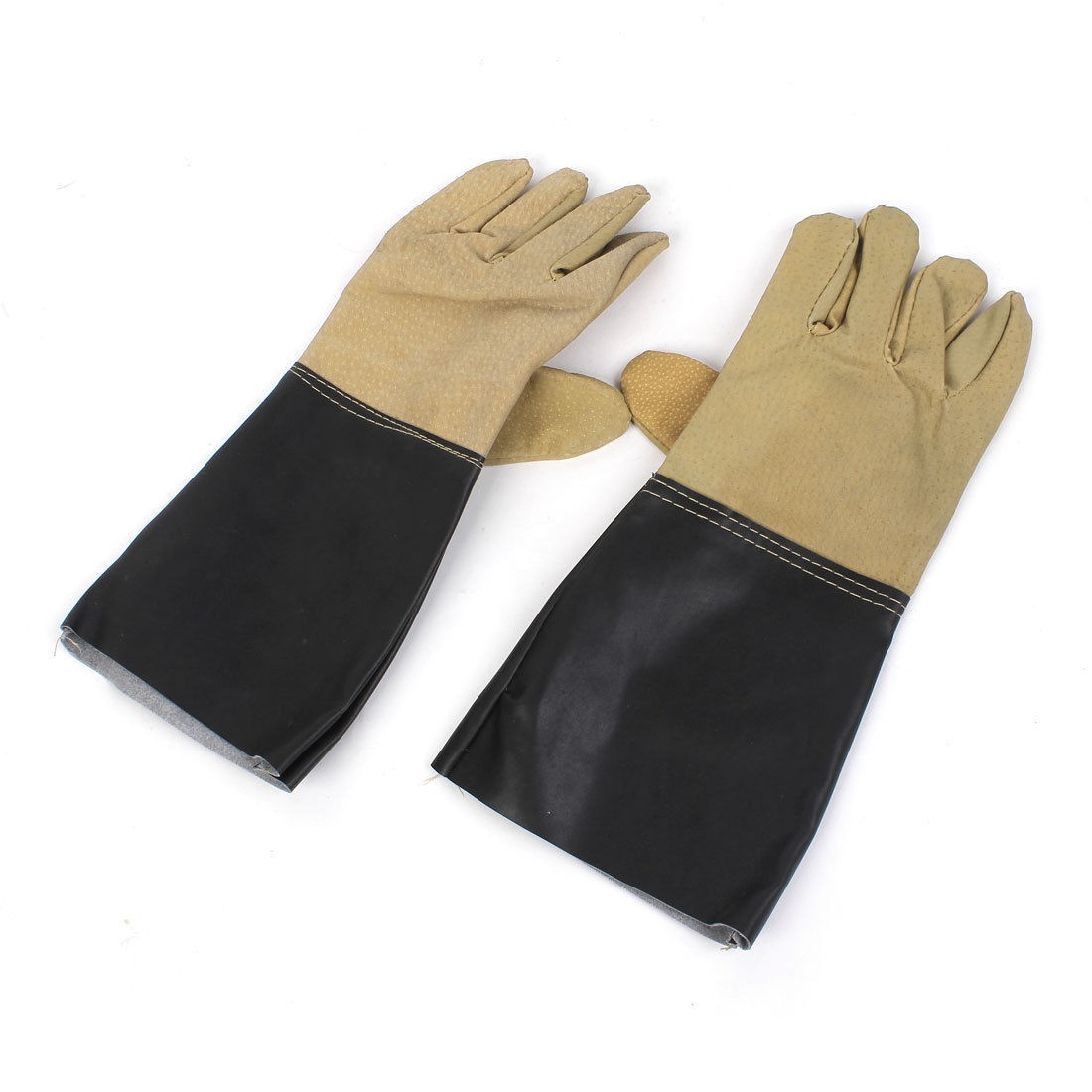 Welder 13.3" Full Finger Welding Gloves Hand Protective Brown Pair