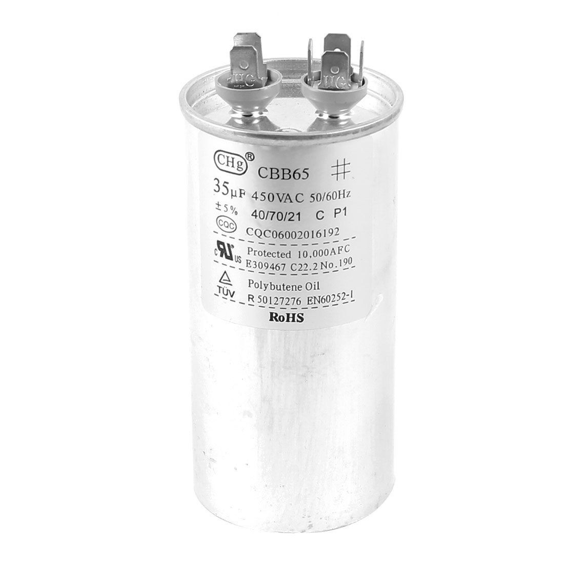 Air Conditioner AC 450V 35uF Polypropylene Film Motor Capacitor CBB65