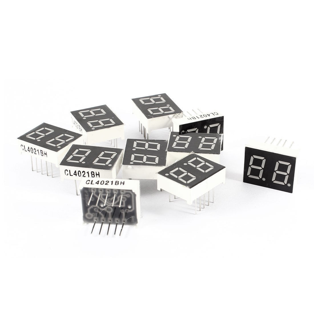 10 Pcs Common Anode 2 Bits 7 Seg DIP Digital Tube 0.39" Display Red LED 10P