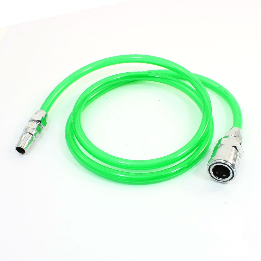 1 2" Quick Connector 1M 3 3ft PU Tube 8x5mm Clear Green for Air Compressor