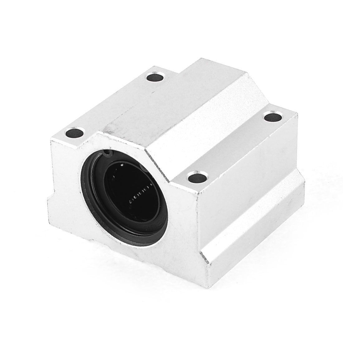 SC25UU 26mm Internal Dia Linear Ball Bearing Pellow Bolck Sliver Tone