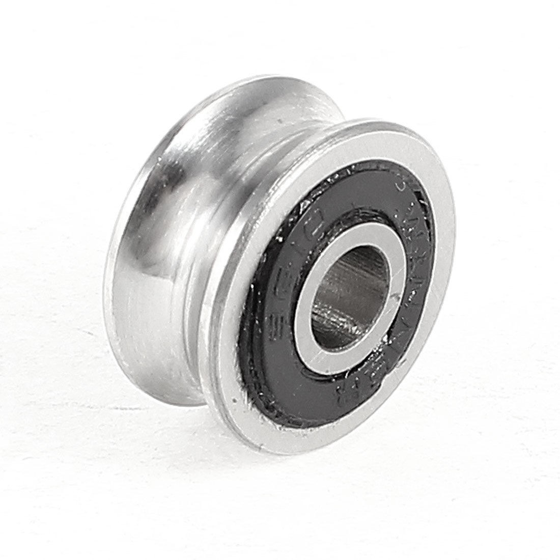 SG10 4 x 13 x 4mm 604UU 4mm U Groove Sealed Guide Pulley Rail Ball Bearing