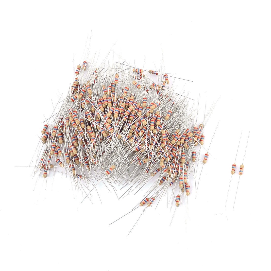 500 Pcs Axial Leads 2.7K Ohms 1/4W Watt 5% Carbon Film Resistor