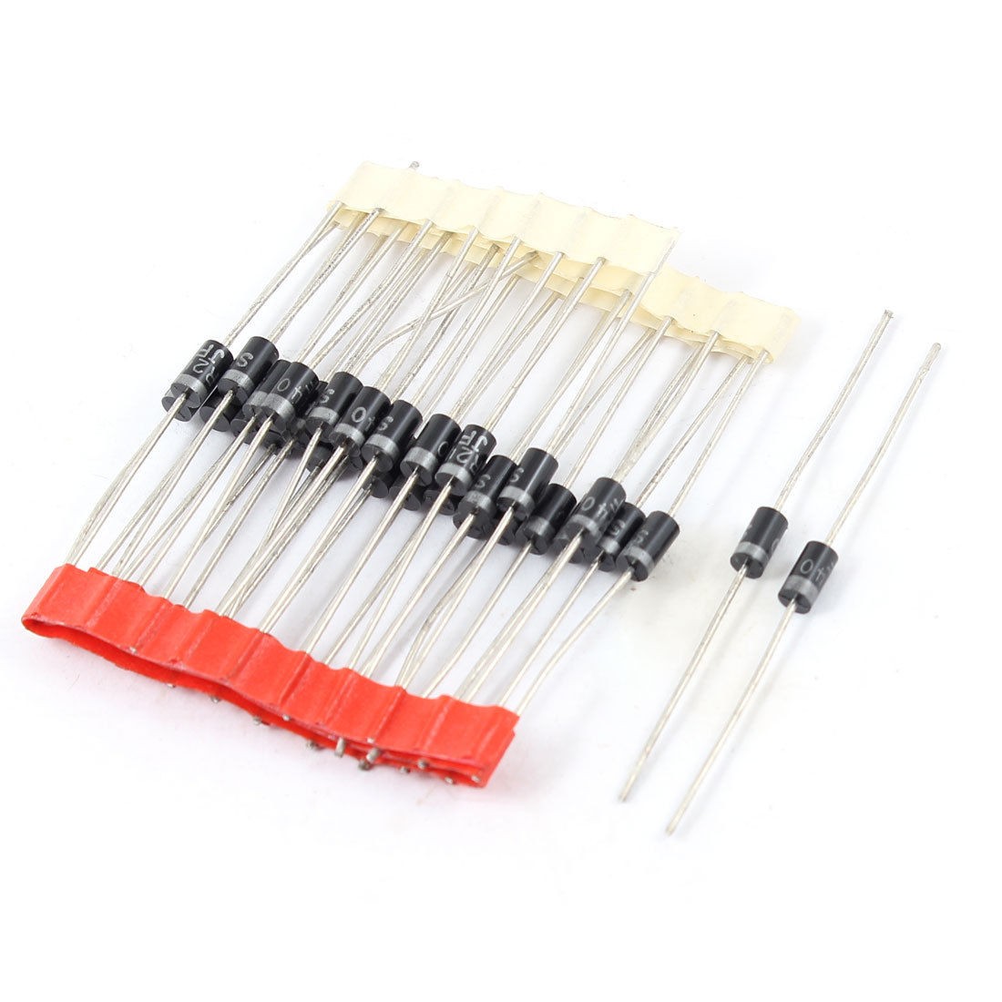 30 Pcs Axial Leaded SR240 Rectifier Schottky Diodes 2A 40V