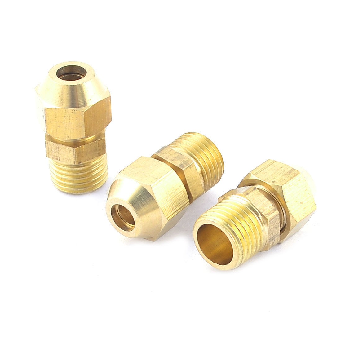 3pcs 1 4"PT Male Thread 15 64" Hose Pneumatic Fittings Quick Connector Coupler
