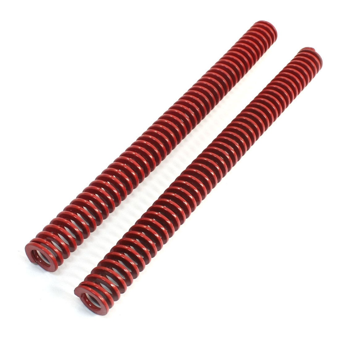 25mm x 12.5mm x 300mm US Standard Red Chromium Alloy Compression Spring 2 Pcs