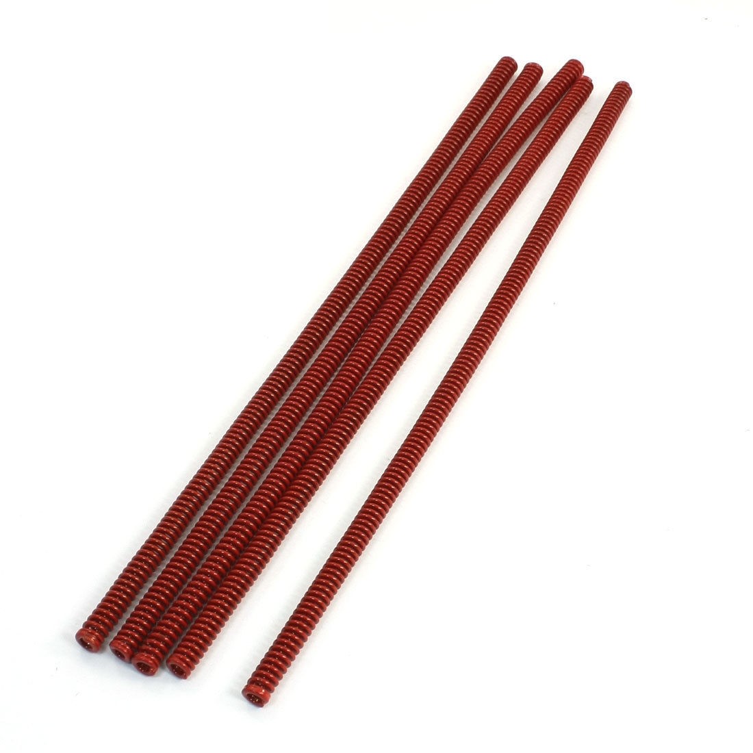 Red Chromium Alloy Mould Flat Wire Compression Spring 8mmx4.5mmx300m<wbr/>m 5 Pcs