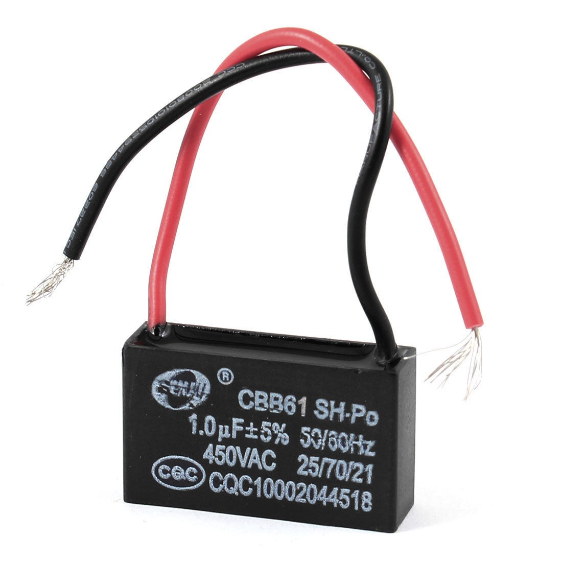 450VAC 1.0uF 50/60Hz 5% Tolerance Fan Motor Run Capacitor CBB61