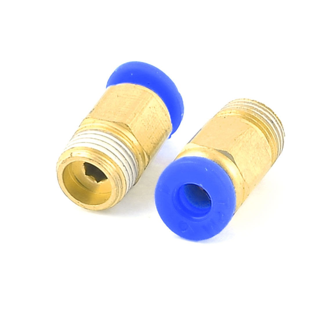 1 8" PT Male Thread to 4mm Air Pneumatic Pipe Straight Quick Coupler 2pcs