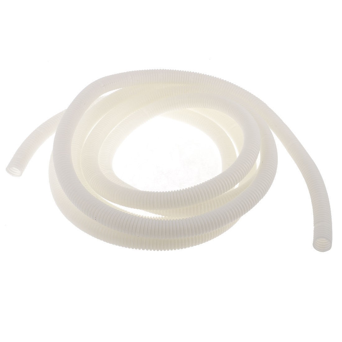 15/16" Wire Tubing Hose Conduit Convoluted Tube 18 Feet 5.5m White