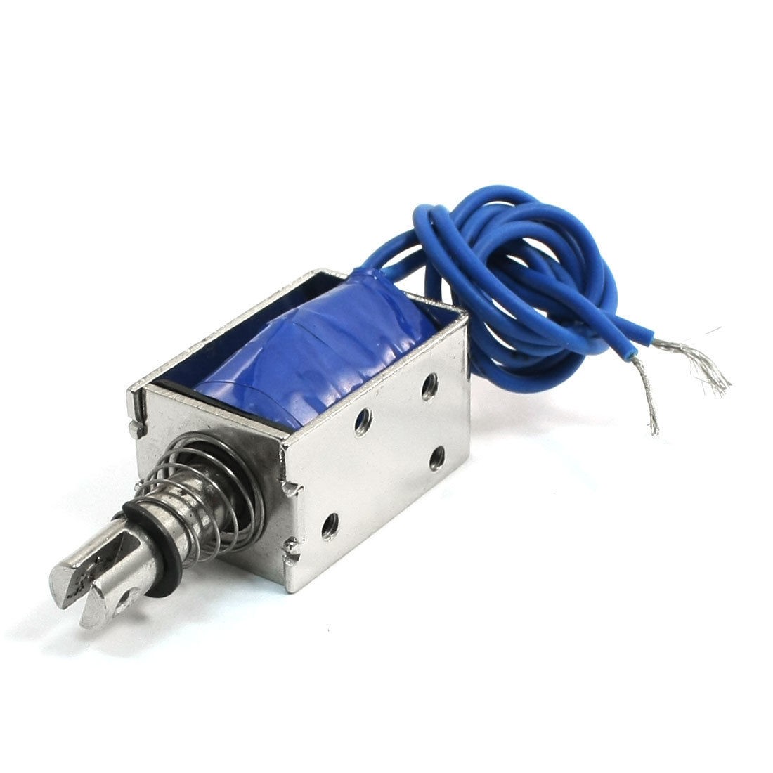 6N Spring Plunger Push Pull Type Electromagnet Solenoid DC 24V 300mA JM-0630