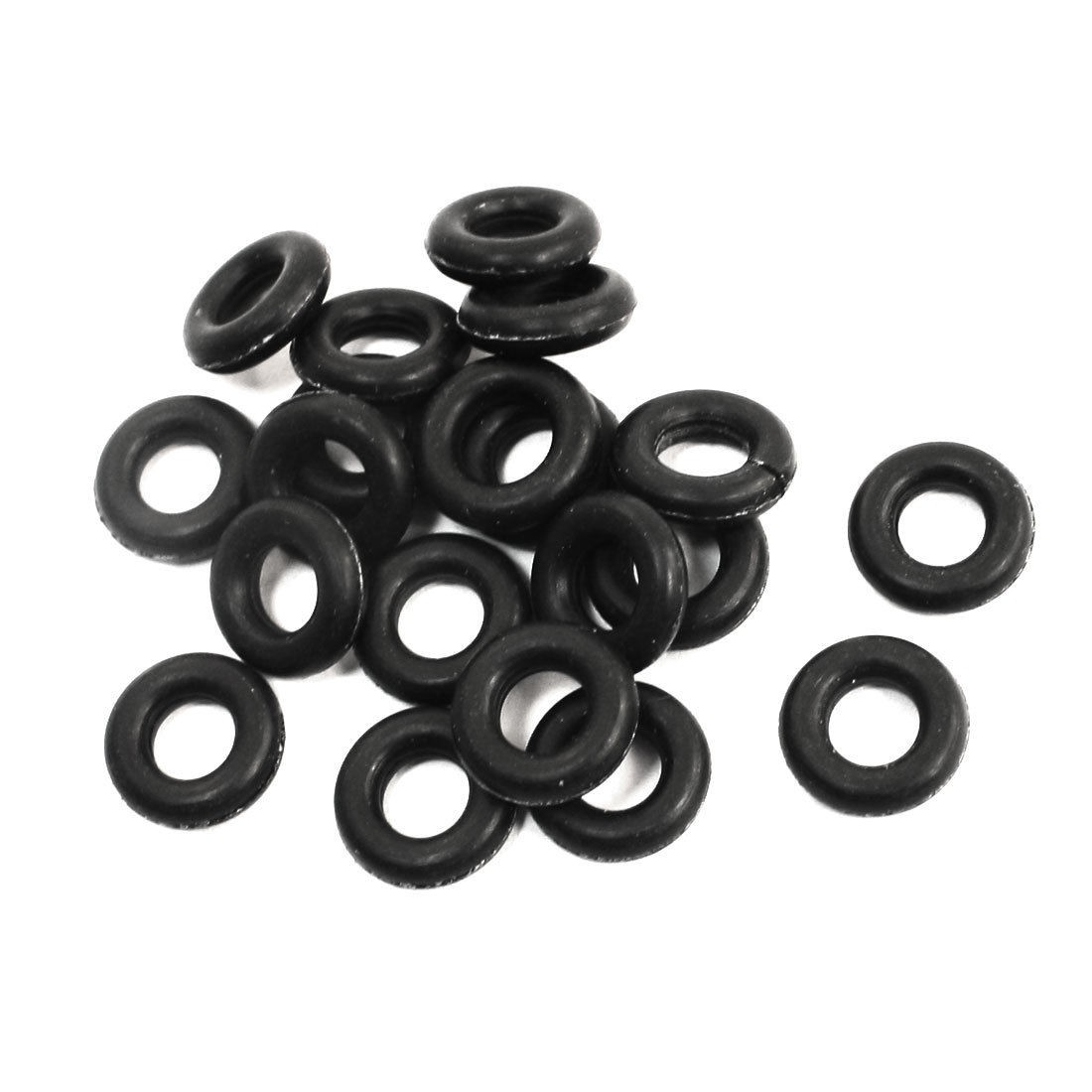20 Pcs 10.3mm x 2.65mm Mechanical Black Rubber Oil Seal O Rings Gaskets