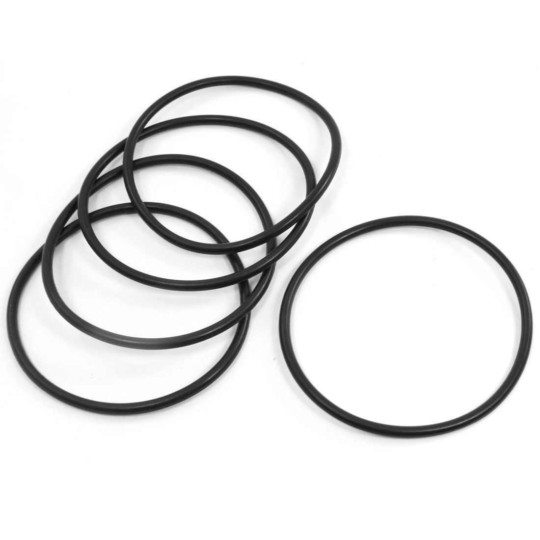 5Pcs 110mm Outer Dia 5mm Thickness Rubber Oil Filter Seal Gasket O Ring