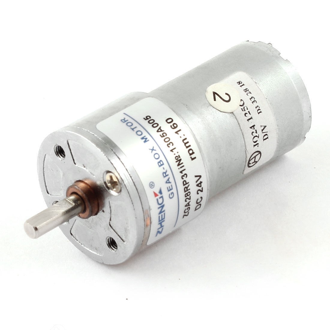 DC 24V 160 RPM Metal Permanent Speed Reducing Geared Box Motor